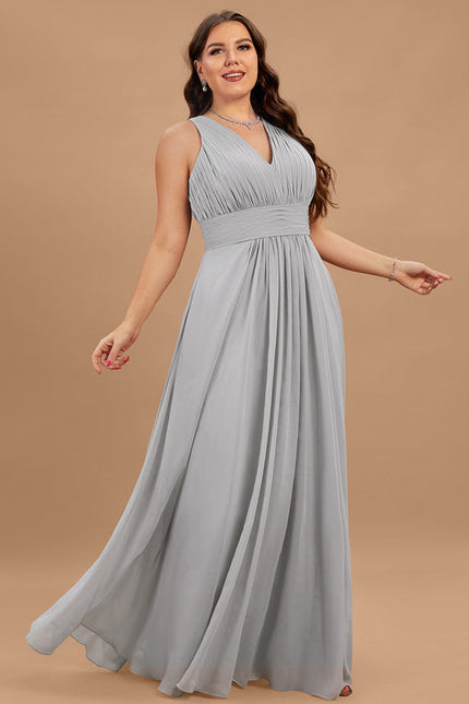 Robe Demoiselle D'Honneur Élégance Marine Flottante - gallery 5