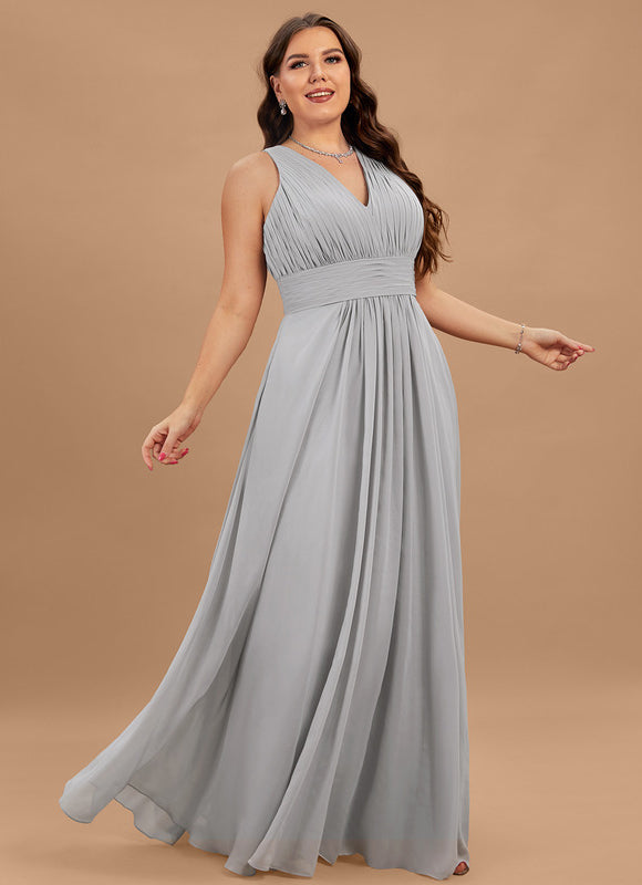 Robe Demoiselle D'Honneur Élégance Marine Flottante - gallery 5