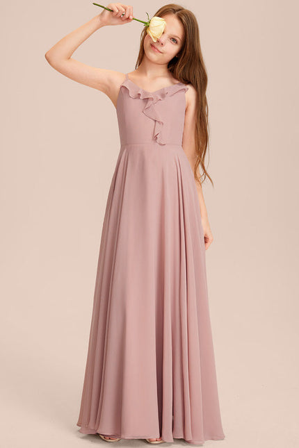 Robe Demoiselle D'Honneur Verte Éthérée - gallery 1