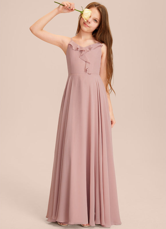 Robe Demoiselle D'Honneur Verte Éthérée - gallery 1