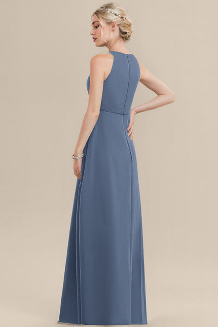 Robe Demoiselle D'Honneur Émeraude Fluide - gallery 3