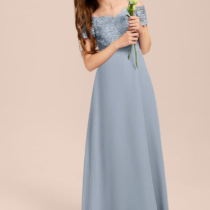 Robe Bleu Pastel Demoiselle D'Honneur