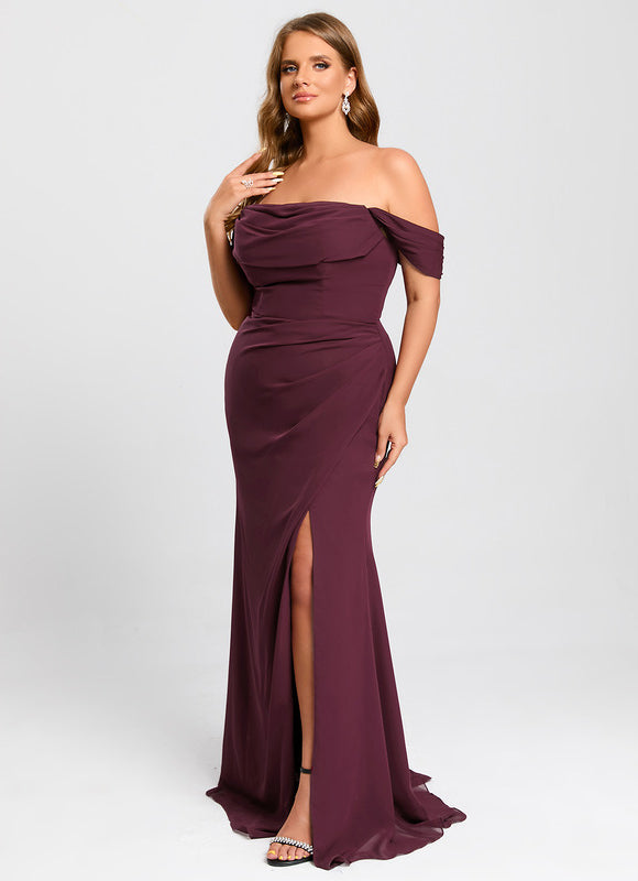 Robe Demoiselle D'Honneur Bordeaux Chic - gallery 6