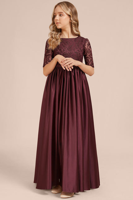 Robe Demoiselle D'Honneur Dentelle Longue - gallery 2
