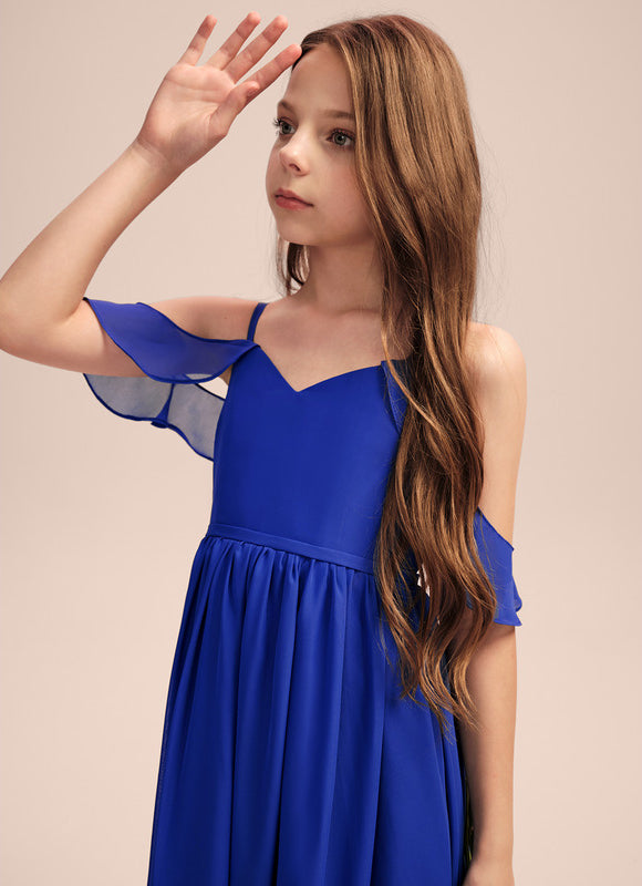 Robe Demoiselle D'Honneur Flottante Cerise - gallery 5