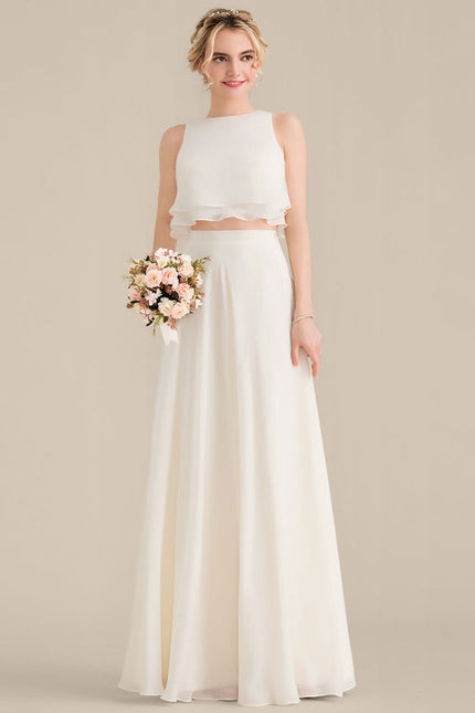 Robe Demoiselle D'Honneur Émeraude Fluide