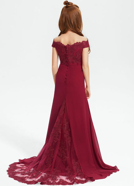 Robe Demoiselle D'Honneur Avec Traine