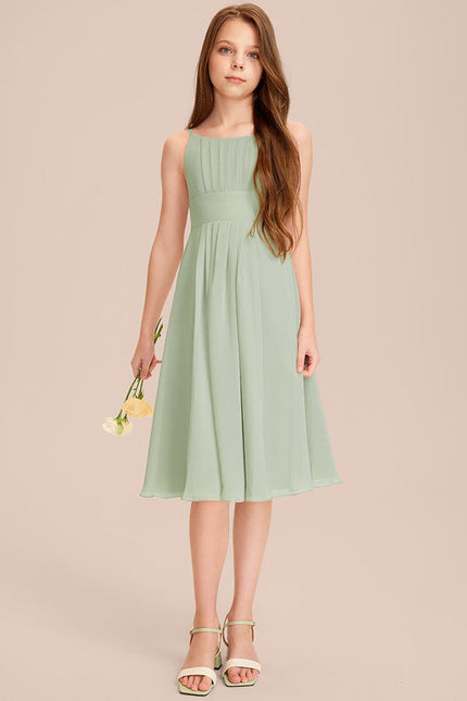 Robe Demoiselle D'Honneur Bleu Nuit Fluide - gallery 4