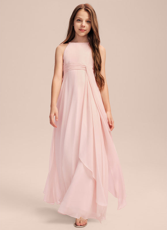 Robe Demoiselle D'Honneur Flottante Prune - gallery 6