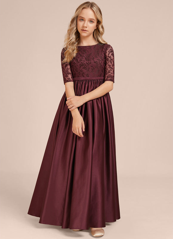 Robe Demoiselle D'Honneur Dentelle Longue