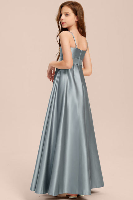 Robe Demoiselle D'Honneur Satin Aqua - gallery 1
