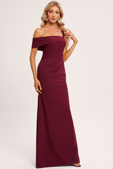 Robe Demoiselle D'Honneur Bordeaux Moderne - gallery 3