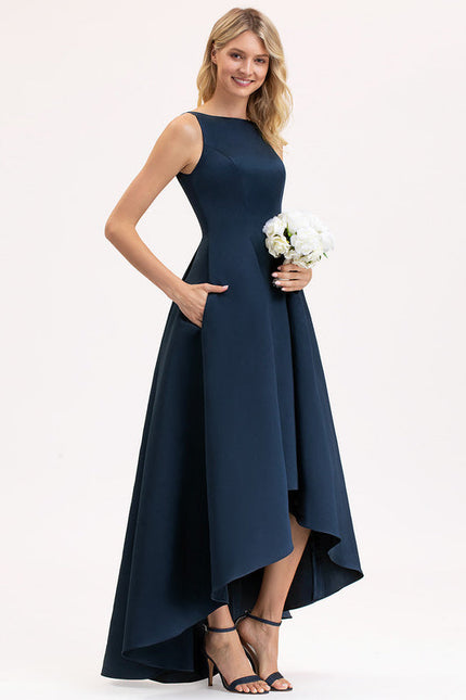 Robe Demoiselle D'Honneur Satinée Aérienne - gallery 2