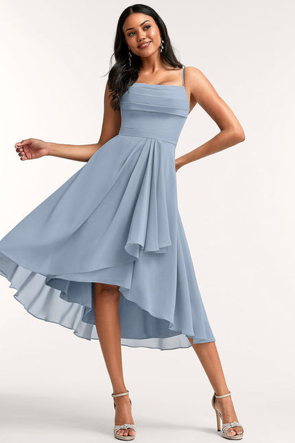 Robe Demoiselle D'Honneur Fluide Ciel Doux