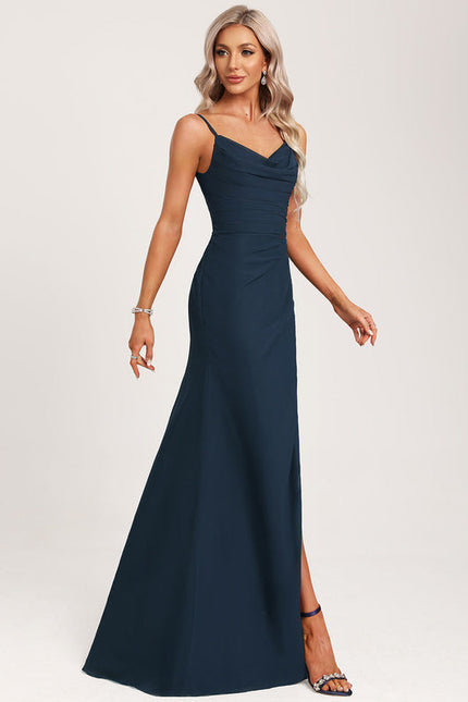 Robe Demoiselle D'Honneur Bleu Nuit - gallery 1