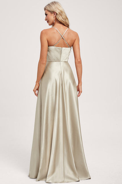 Robe Demoiselle D'Honneur Satinée Ivoire - gallery 4