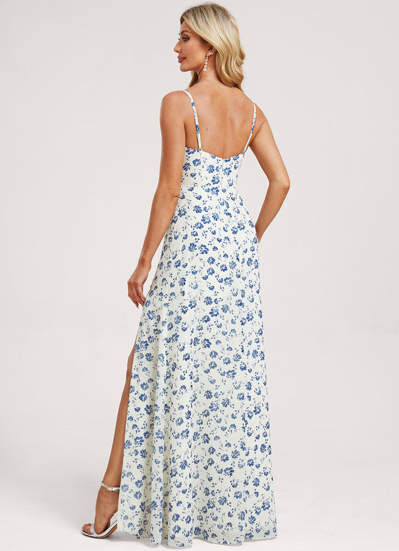 Robe Longue Fluide Demoiselle D'Honneur - gallery 4