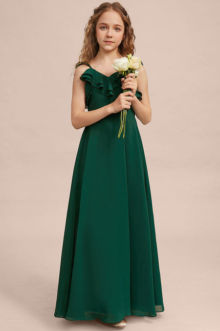 Robe Demoiselle D'Honneur Verte Éthérée - gallery 1