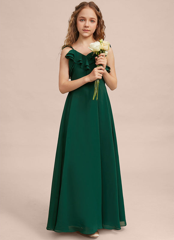 Robe Demoiselle D'Honneur Verte Éthérée - gallery 1