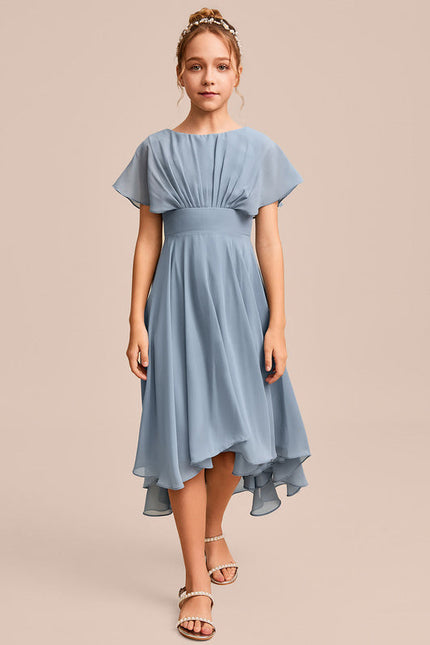 Robe Demoiselle D'Honneur Nuit Marine Fluide - gallery 3