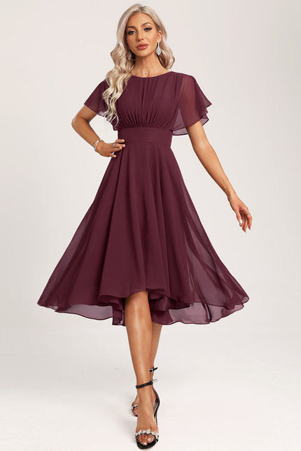 Robe Demoiselle D'Honneur Trapèze Fluidité Élégante - gallery 2