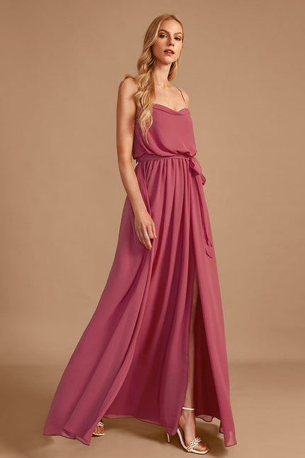 Robe Demoiselle D'Honneur Col V Fluidité - gallery 4