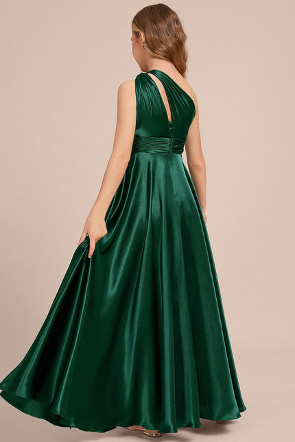 Robe Demoiselle D'Honneur Satin Unie Élégante - gallery 5