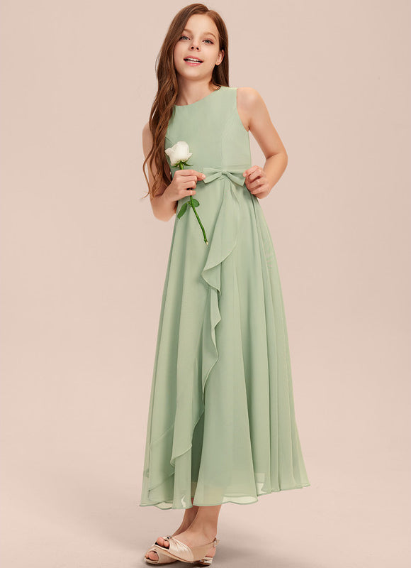 Robe Demoiselle D'Honneur Vert Douceur Flottante - gallery 7