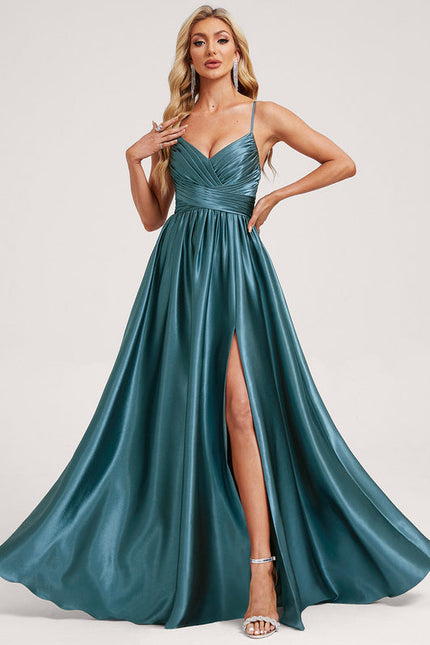 Robe Longue Satin Demoiselle D'Honneur