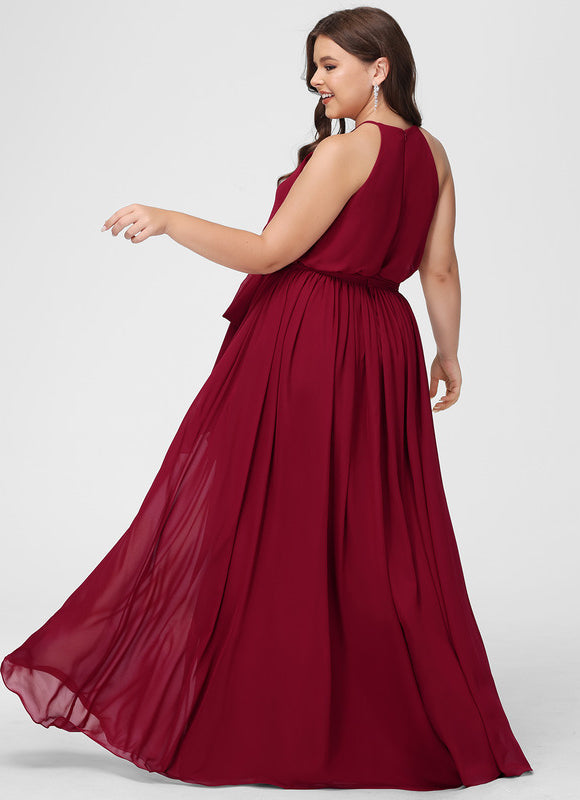 Robe Demoiselle D'Honneur Mousseline Lila - gallery 6