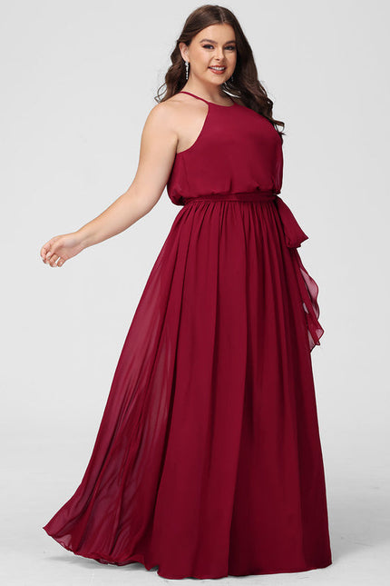 Robe Demoiselle D'Honneur Mousseline Lila - gallery 8