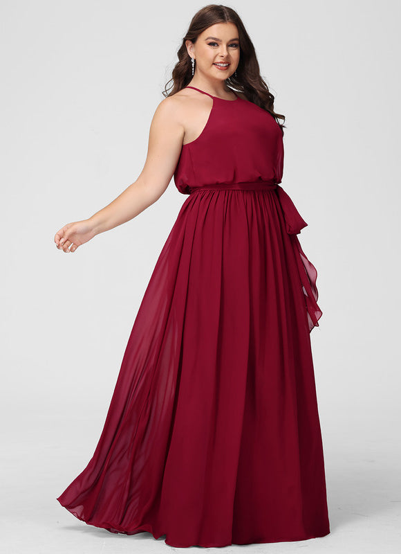 Robe Demoiselle D'Honneur Mousseline Lila - gallery 8