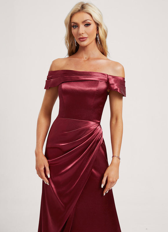 Robe Demoiselle D'Honneur Satin Cuivré - gallery 3