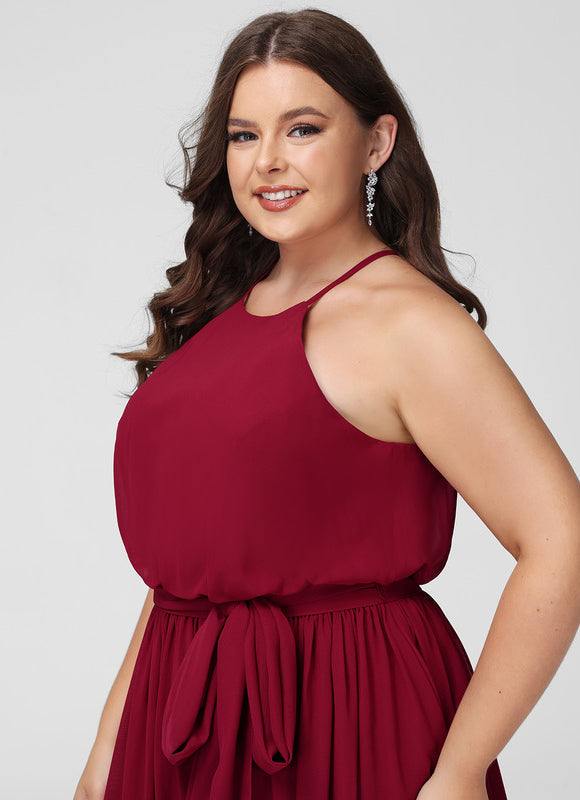 Robe Demoiselle D'Honneur Mousseline Lila - gallery 9