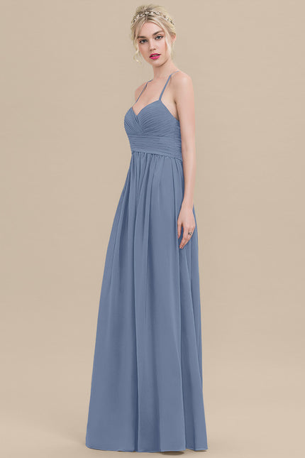 Robe Demoiselle D'Honneur Drapée Bordeaux - gallery 3