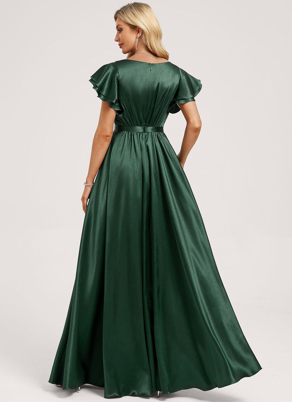 Robe Demoiselle D'Honneur Véritable Raffinement Vert - gallery 4