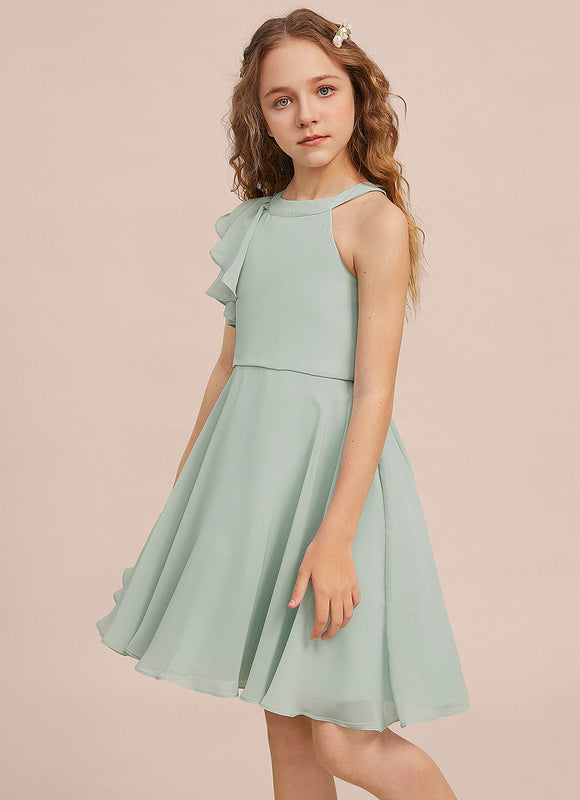 Robe Demoiselle D'Honneur Flou Menthe - gallery 6