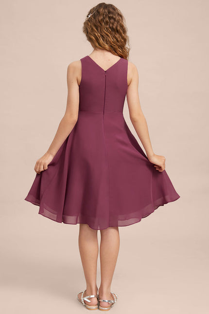 Robe Demoiselle D'Honneur Bleu Nuit Fluide - gallery 8