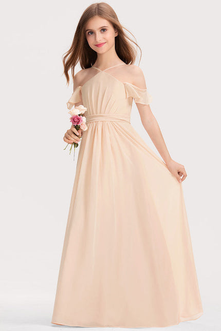 Robe Demoiselle D'Honneur Émeraude Flottante