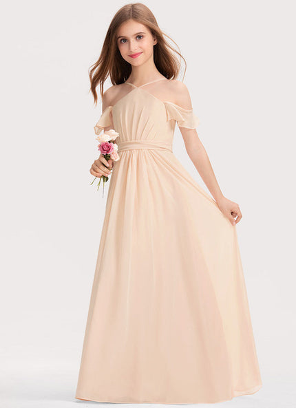 Robe Demoiselle D'Honneur Émeraude Flottante