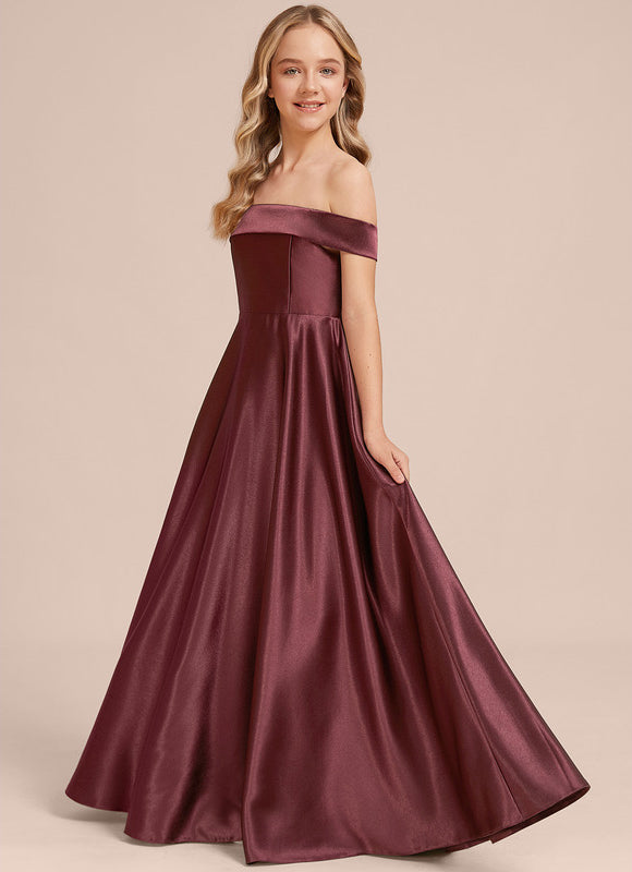 Robe Demoiselle D'Honneur Col Bardot - gallery 5