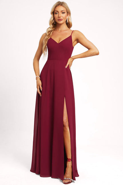 Robe Demoiselle D'Honneur Vaporeuse Rubis - gallery 6