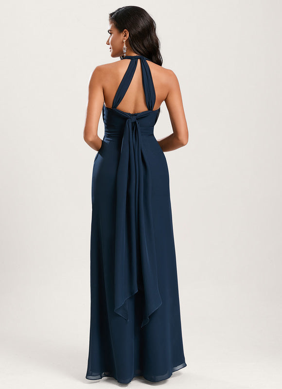 Robe Demoiselle D'Honneur Élégance Marine - gallery 5