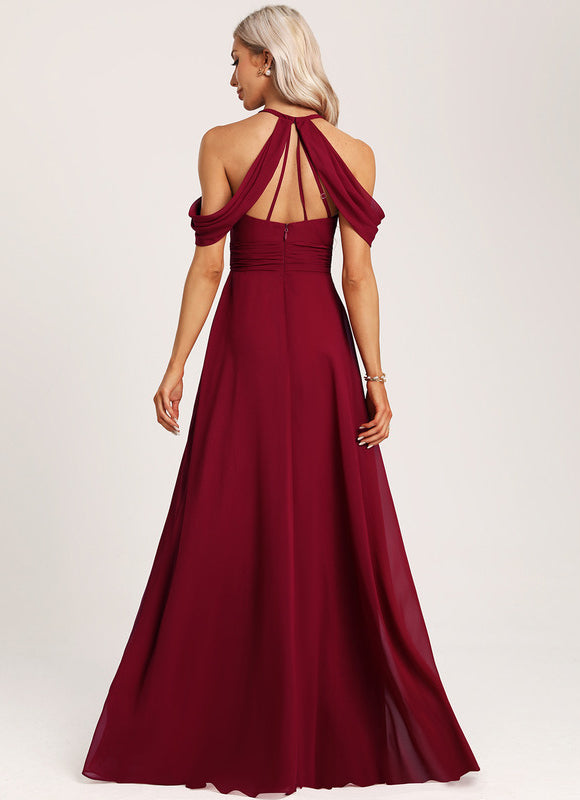 Robe Demoiselle D'Honneur Florale Légère - gallery 1