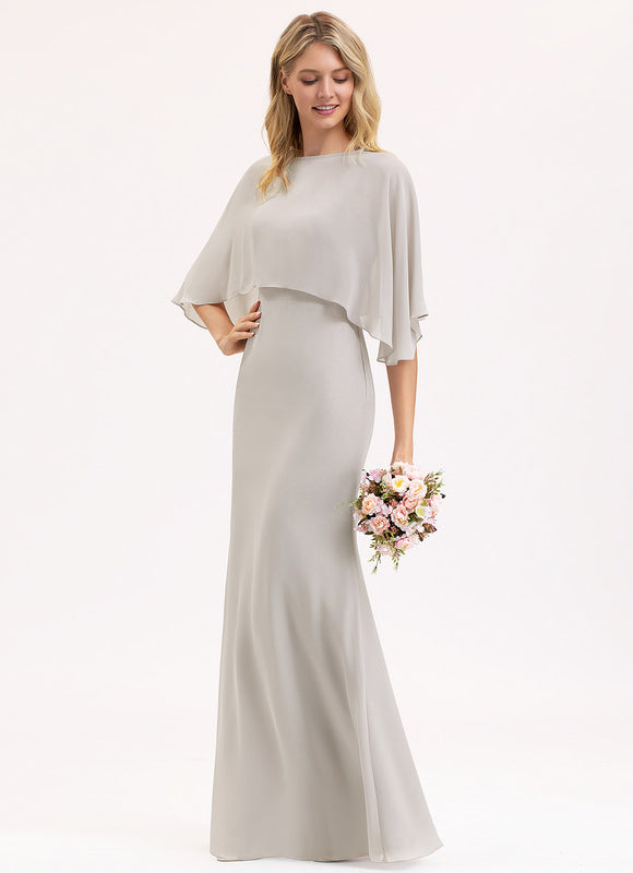 Robe Demoiselle D'Honneur Mousseline Épurée - gallery 1