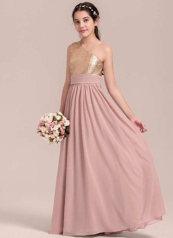 Robe Demoiselle D'Honneur Étoilée Rose - gallery 2