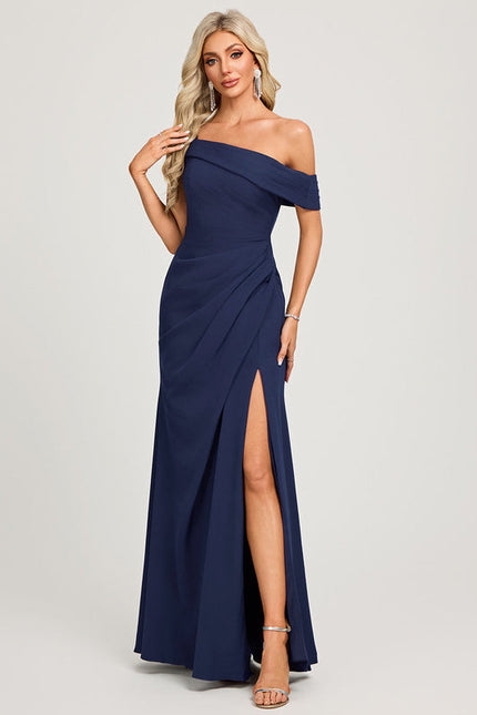 Robe Demoiselle D'Honneur Fluide Marine - gallery 1