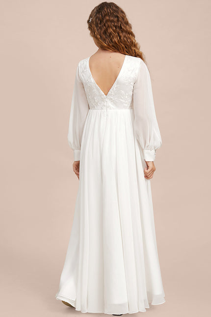 Robe Demoiselle D'Honneur Élégante Enfantine - gallery 2
