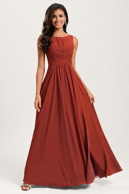 Robe Demoiselle D'Honneur Émeraude Fluide