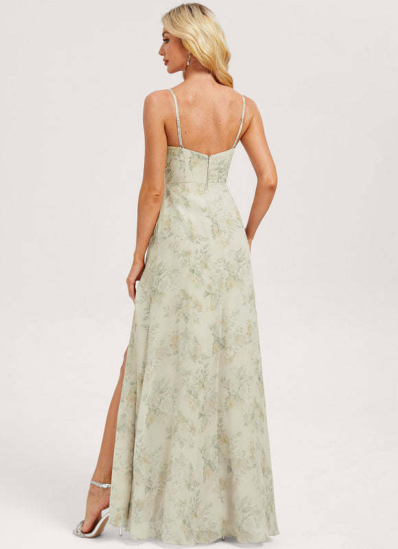 Robe Longue Fluide Demoiselle D'Honneur - gallery 4